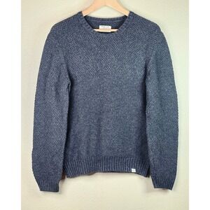 Marine Layer Re Spun Cotton Wool Blend Heather Gray Knit Crewneck Small Unisex